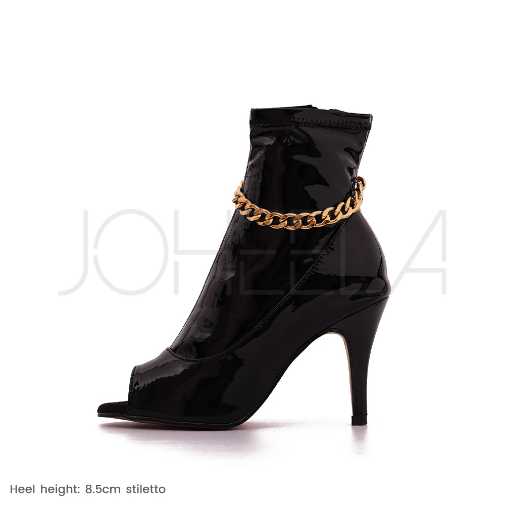 Aria - Chaînes dorées - Talons stilettos - Prête à expédier - Image 6