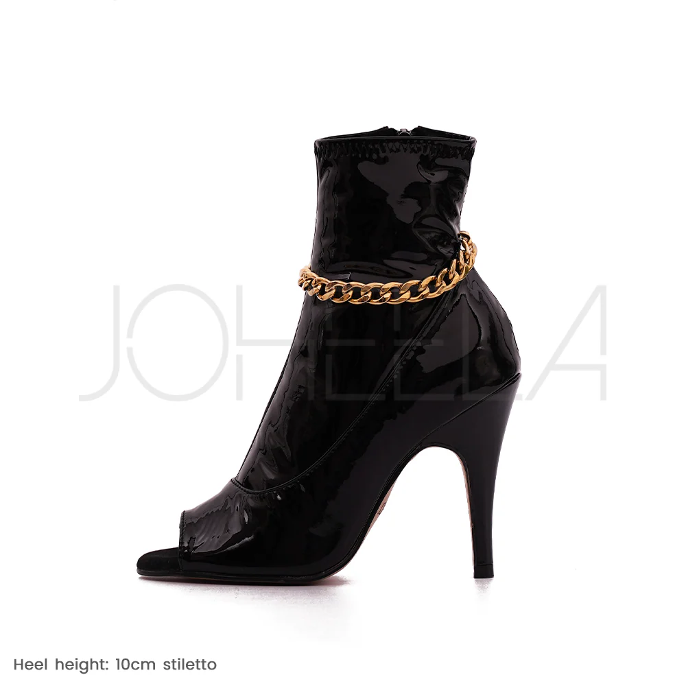 Aria - Chaînes dorées - Talons stilettos - Prête à expédier - Image 7