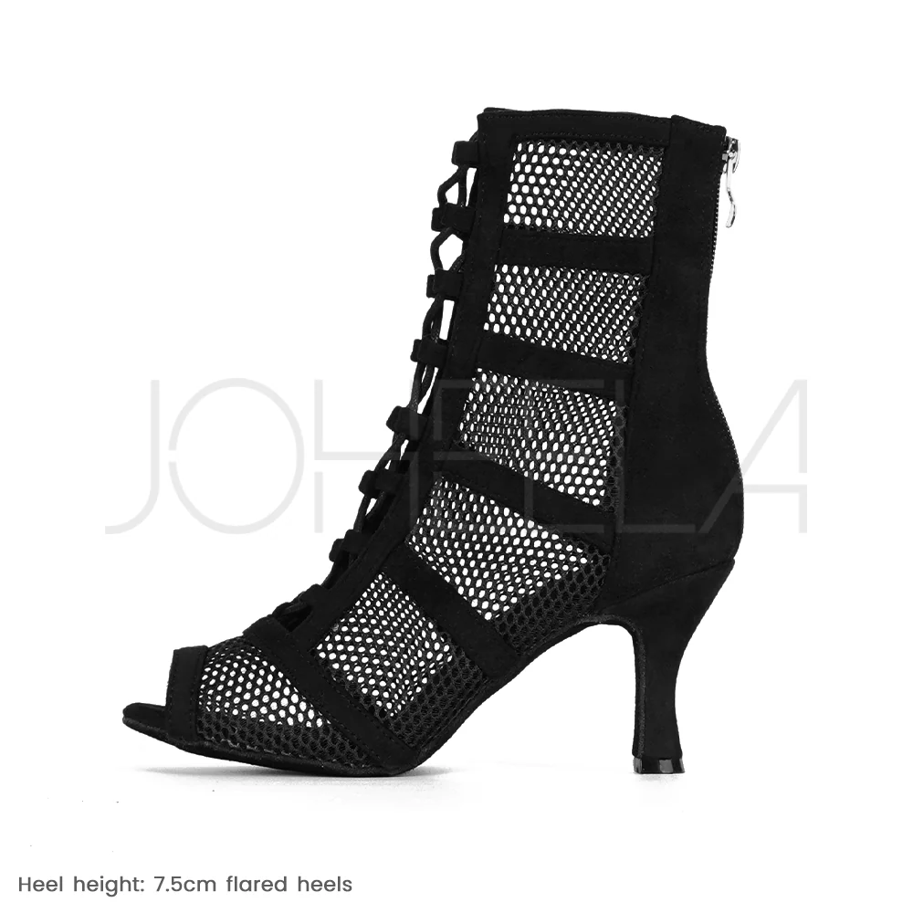 Leana noir - Talons évasés - Prête à expédier - Image 3