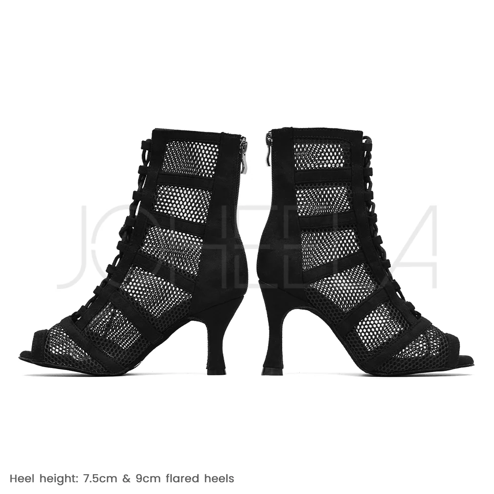 Leana noir - Talons évasés - Prête à expédier - Image 4