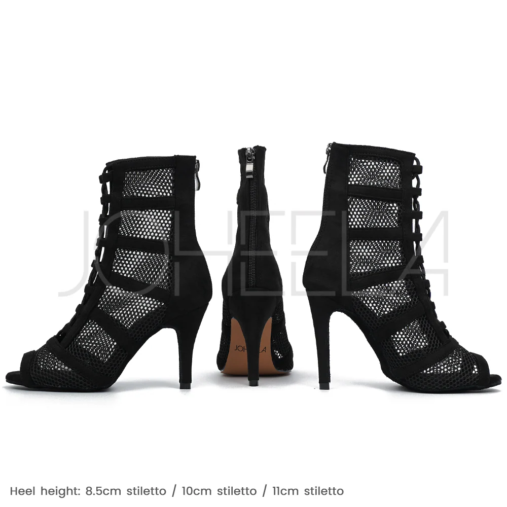 Leana noir - Talons stilettos - Prête à expédier - Image 11