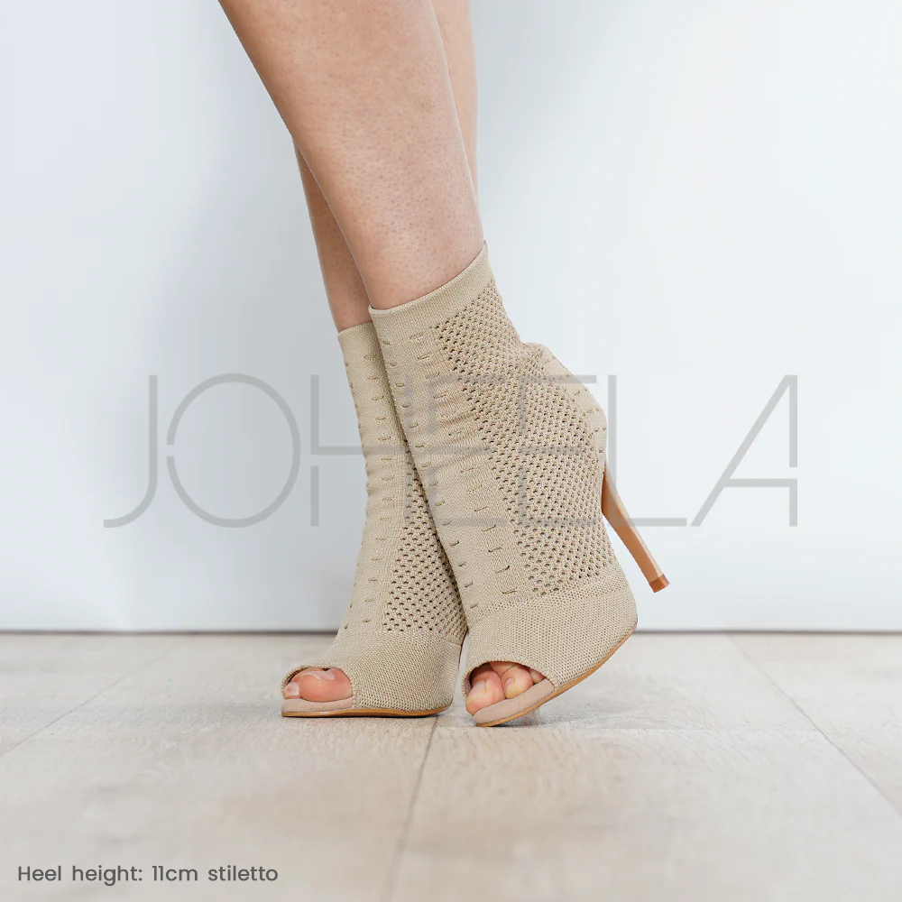 Lou beige - Talons stilettos - Prête à expédier - Image 5