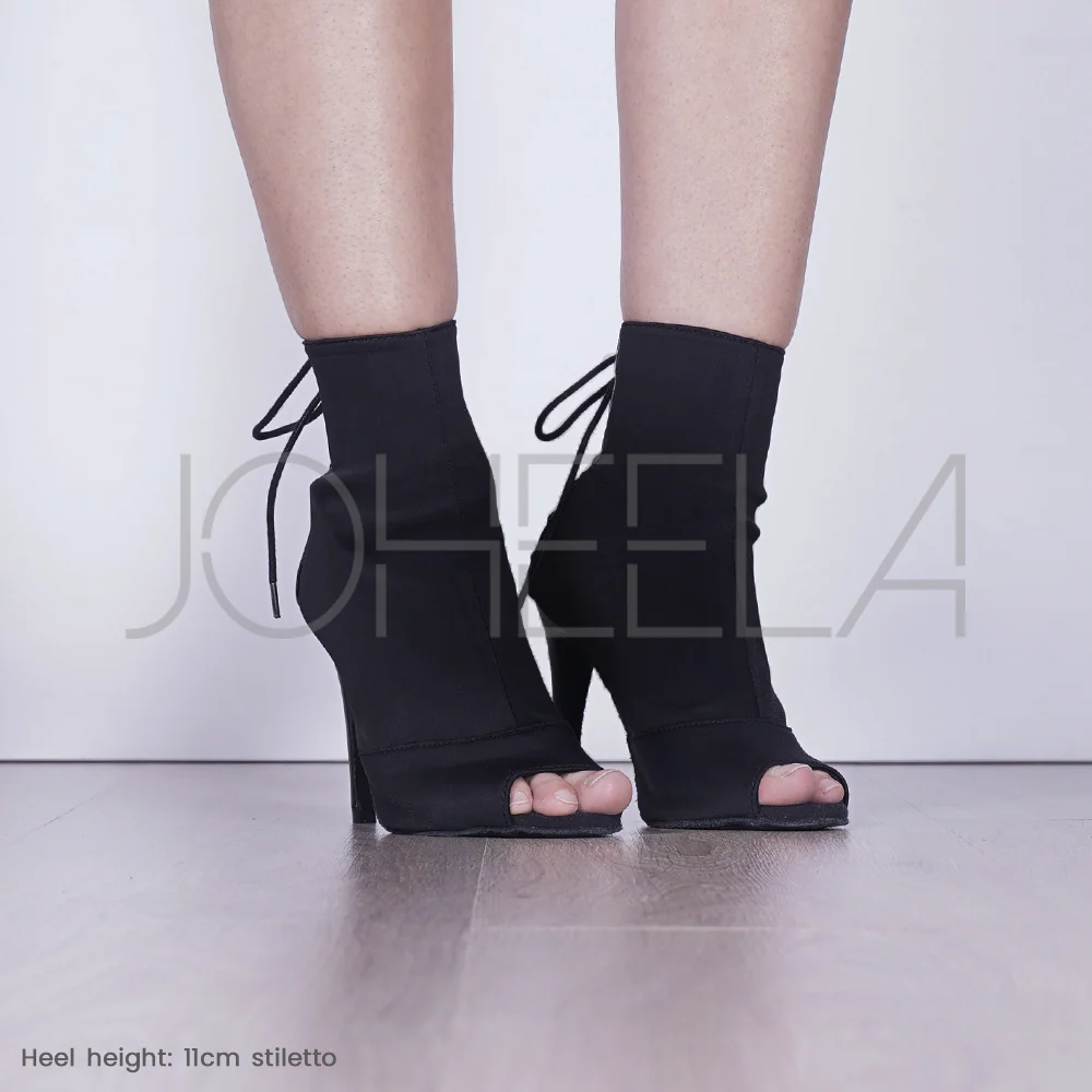 Louane noir - Talons stilettos - Personnalisable - Image 5