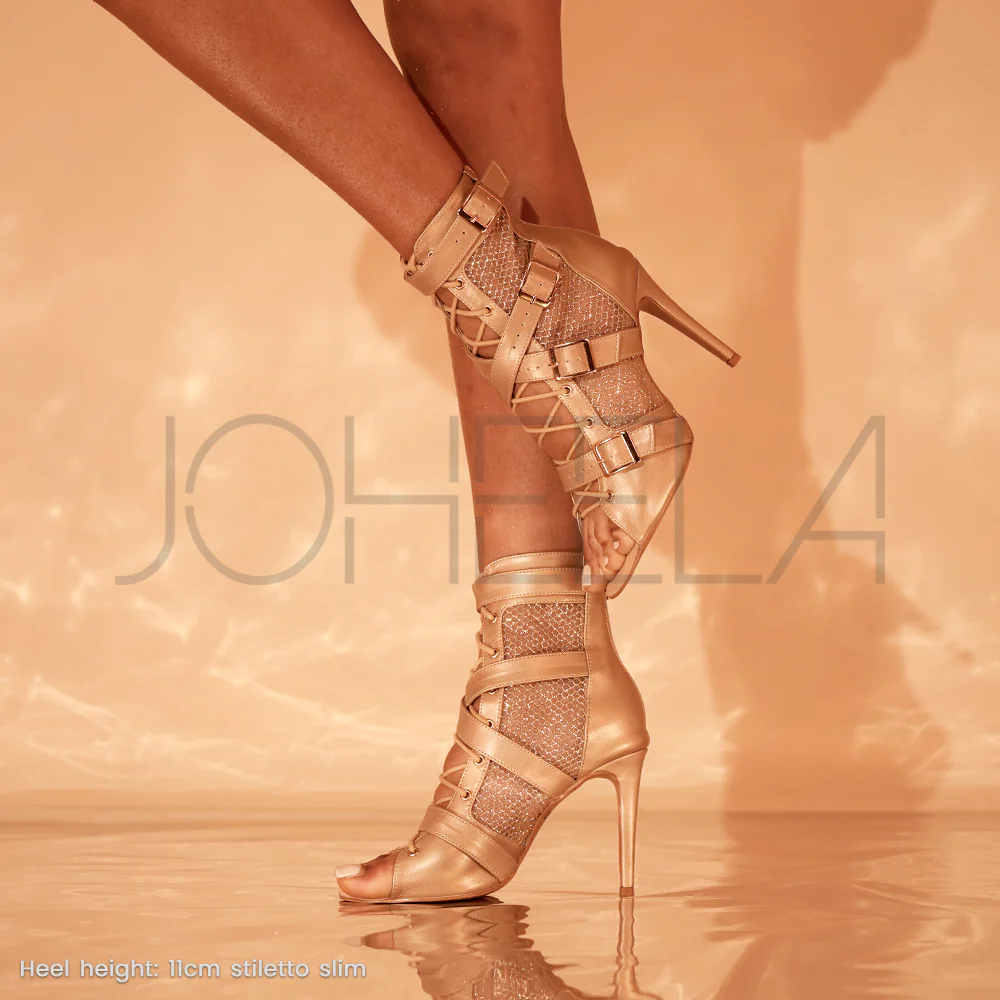 Nina doré - Talons stilettos - Prête à expédier - Image 9