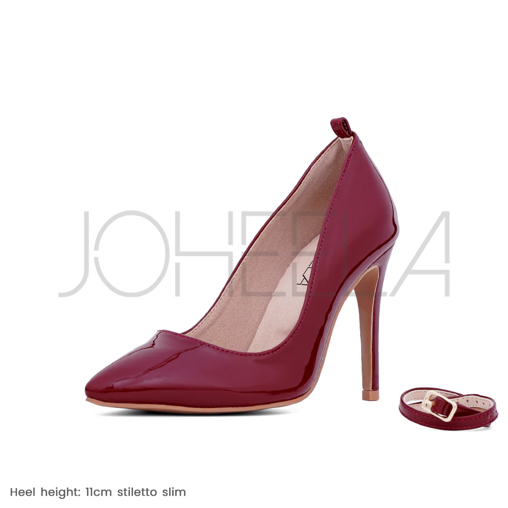 Sabrina bordeaux - Talons stilettos - Prête à expédier - Image 10