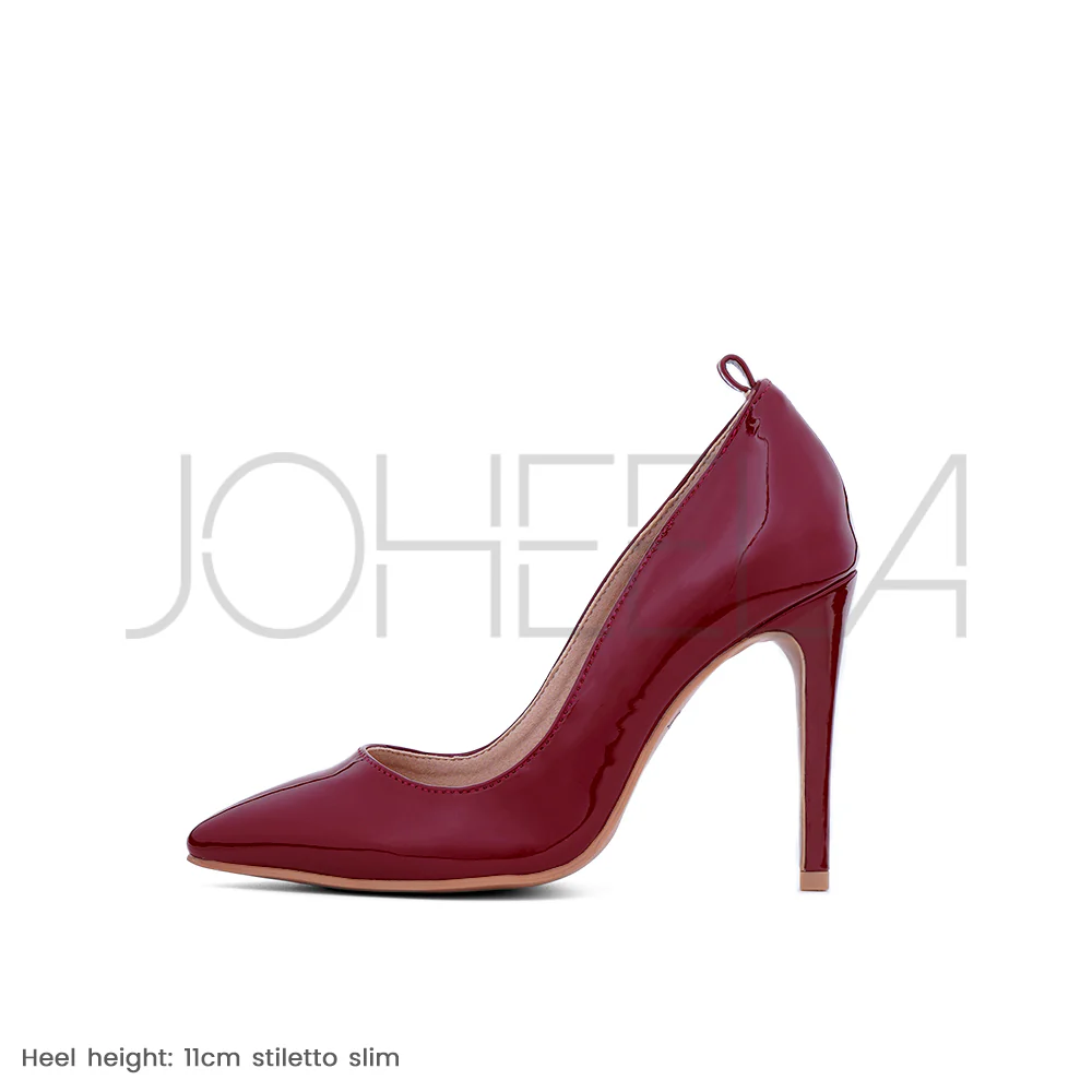 Sabrina bordeaux - Talons stilettos - Prête à expédier - Image 12