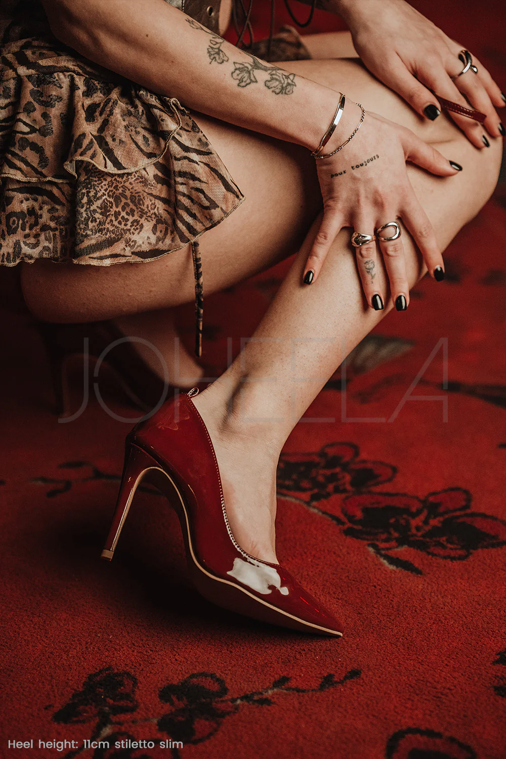 Sabrina bordeaux - Talons stilettos - Prête à expédier - Image 5