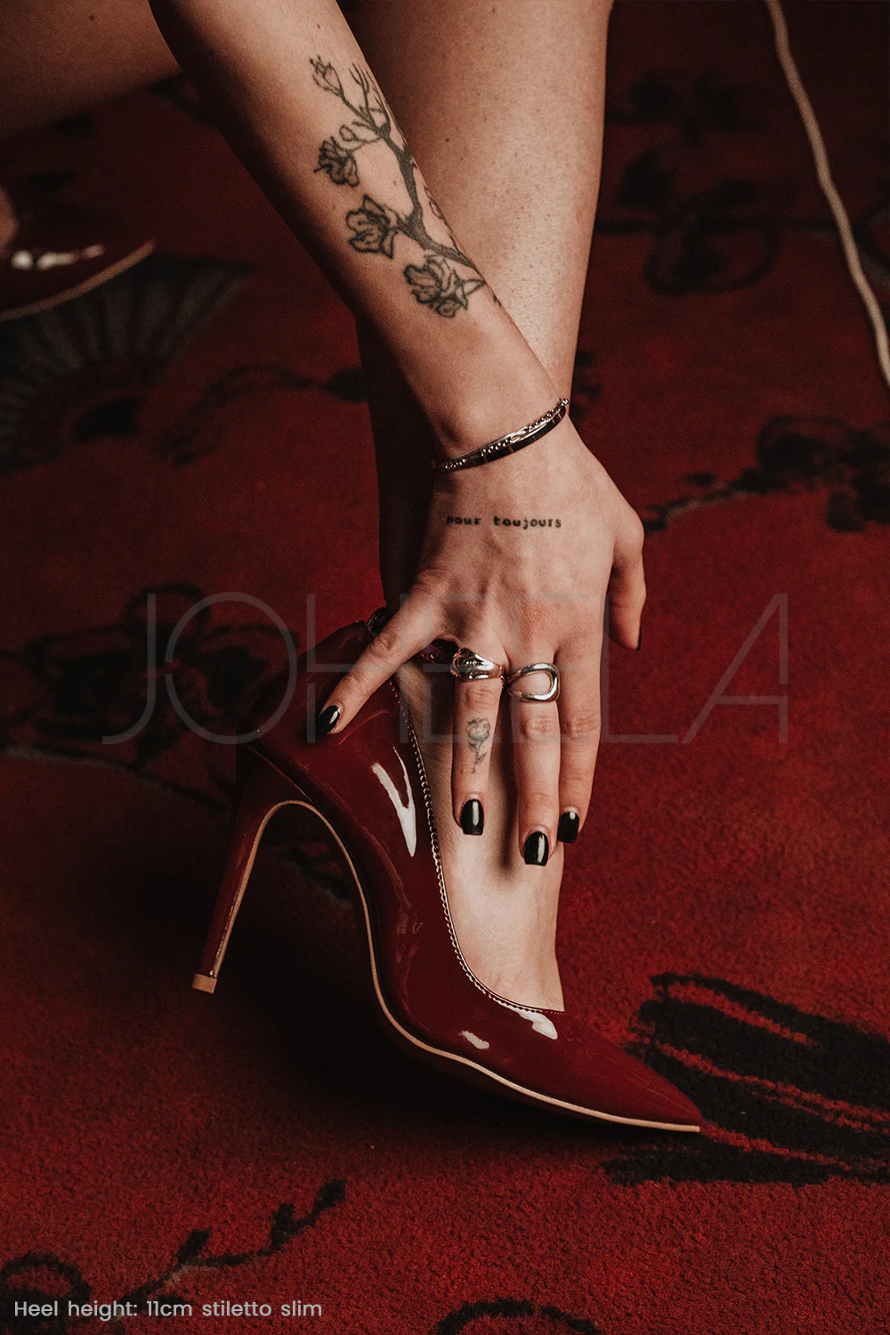Sabrina bordeaux - Talons stilettos - Prête à expédier - Image 7