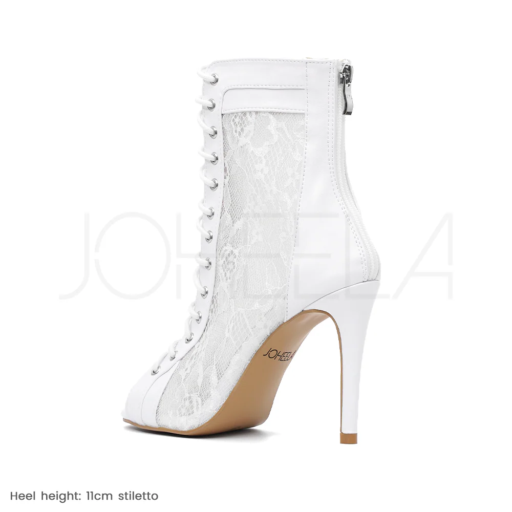 Valentina blanc - Talons stilettos - Prête à expédier - Image 9