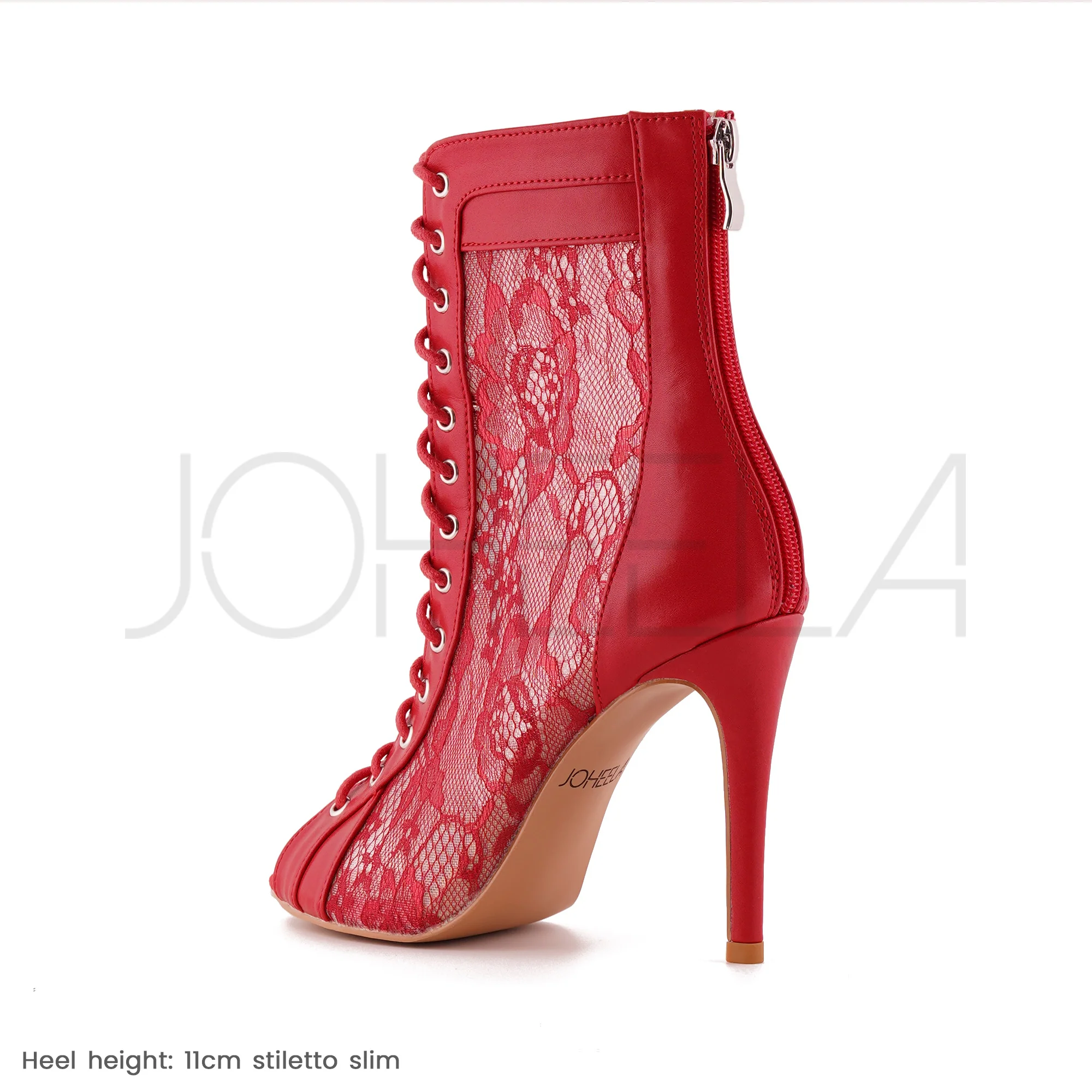 Valentina rouge - Talons stilettos - Prête à expédier - Image 5
